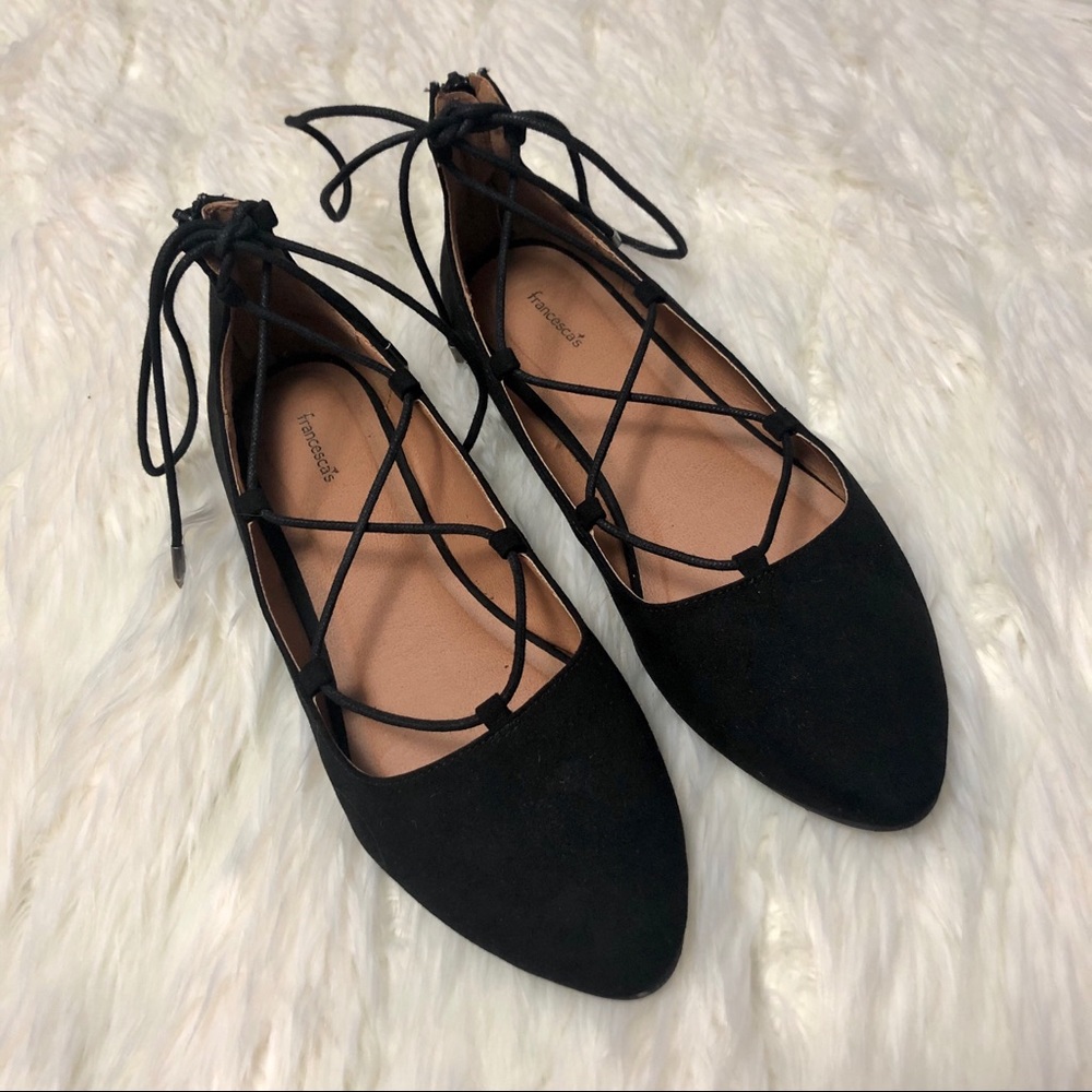 Francesca’s lace up flats